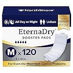 NorthShore EternaDry Booster Pads for Men and Women with Adhesive, Medium, Case/120 (4/30s)