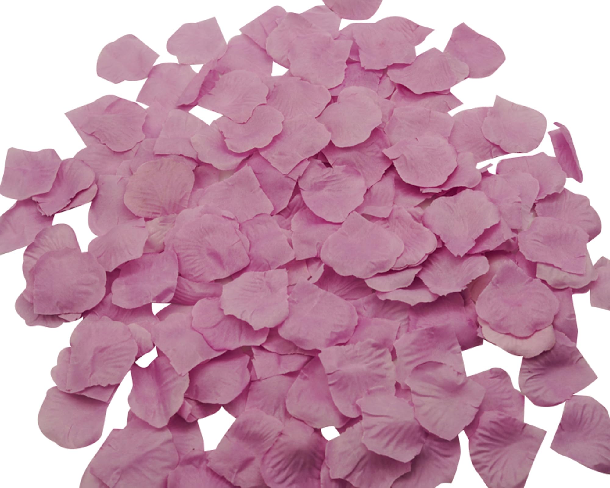 Lassos Boutique 1200 Pieces Artificial Faux Silk Rose Flower Petal Wedding Decoration (Lavender)