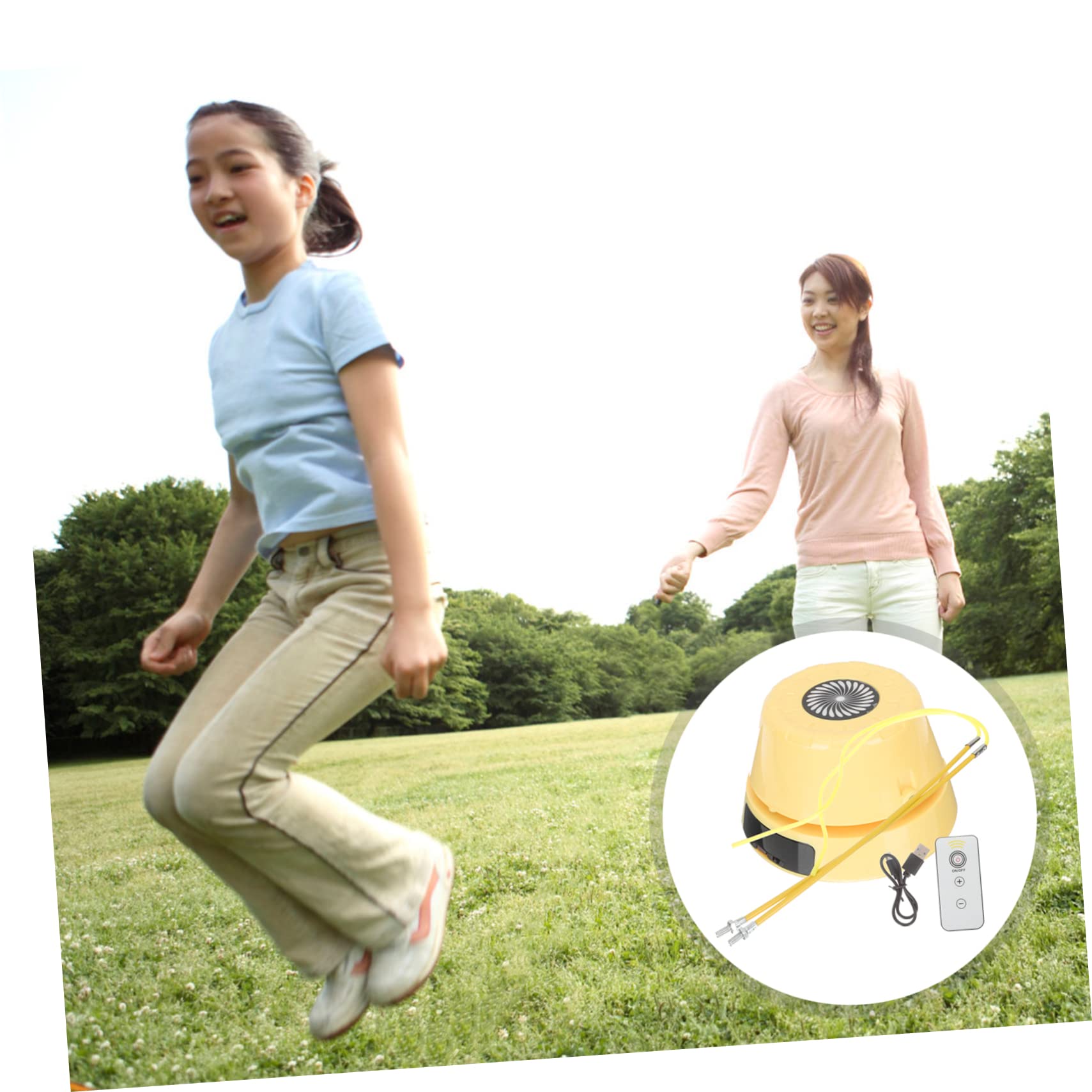 Sosoport Máquina automática para Saltar la Cuerda Adelgazante Jump Rope Saltar la Cuerda con Contador Equipo Juguete para Saltar a la Cuerda en casa Saltar la Cuerda automatica AbS