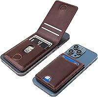 Vista 20 de KIHUWEY Cartera MagSafe con soporte magnético, de cuero seguro y desmontable, con función de atril RFID para iPhone 16/15/14/13/12 Pro Max Plus,