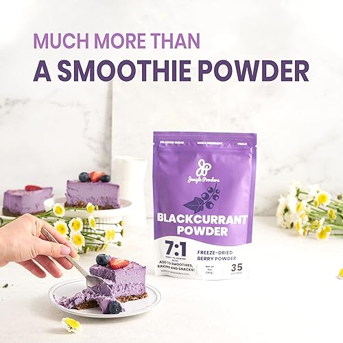 Miniatura 2 de Jungle Powders Paquete de polvo de frutas, mora silvestre liofilizada y polvo de grosella negra, combo de superalimento nórdico real