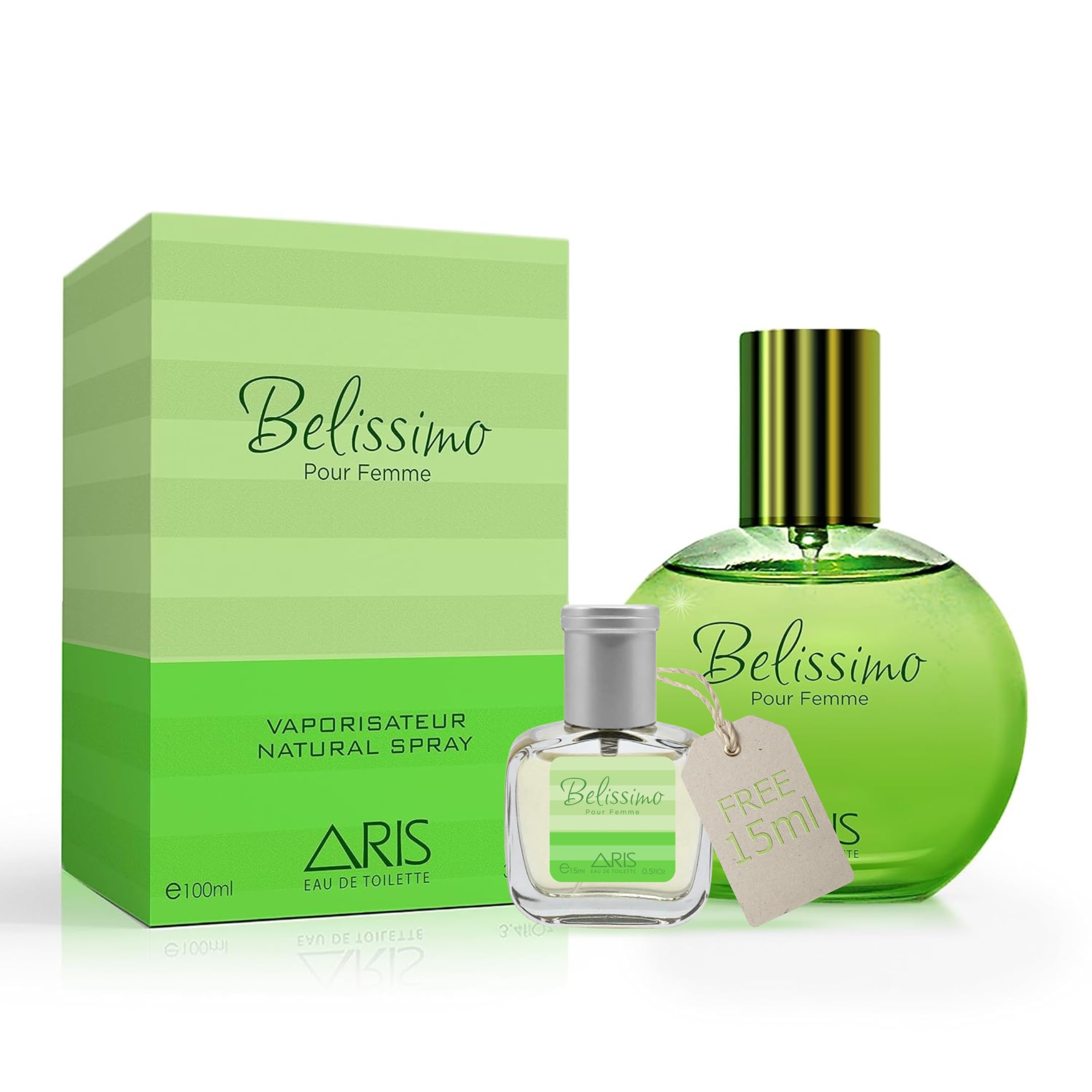 Belissimo by ARIS Eau de Parfum for Women – Long-Lasting Floral Fragrance – 100ml Travel Size Perfume Spray – Elegant Women’s Scent Comes with Extra 15ml Sample (Random Scent Included)