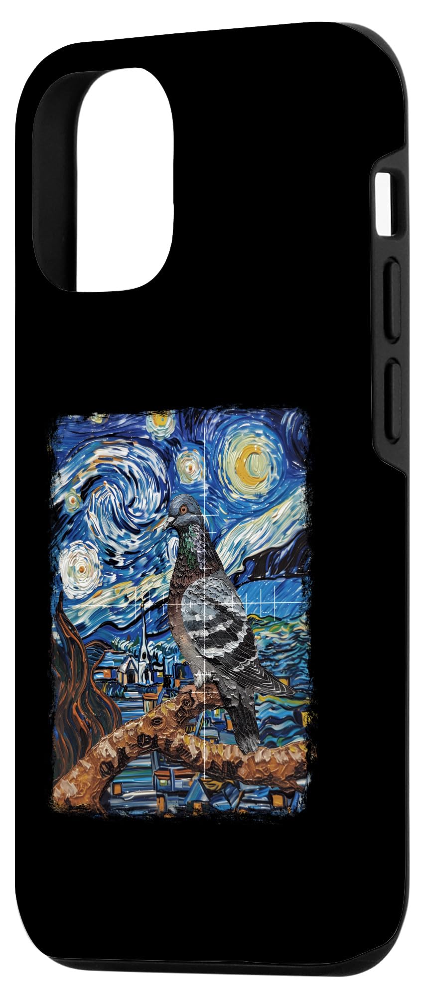 iPhone 15 Pro Pigeon Hunting Pigeon Hunter Starry Night Painting Case - Image 2