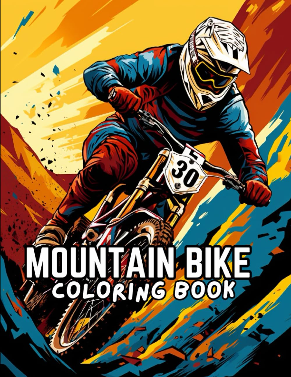 Mountain Bike Coloring Book: Mountain Bike Coloring Book for Kids: Fun Images to Stoke Their Creativity and Passion for Riding