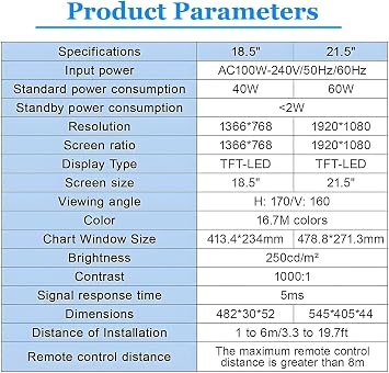 Digital Vision Chart with Adjustable Distance and Polarized Screen for Ophthalmology Testing
