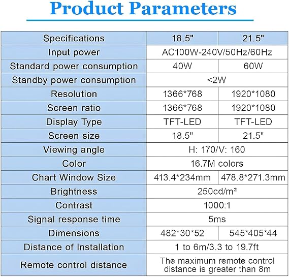 Digital Vision Chart with Adjustable Distance and Polarized Screen for Ophthalmology Testing