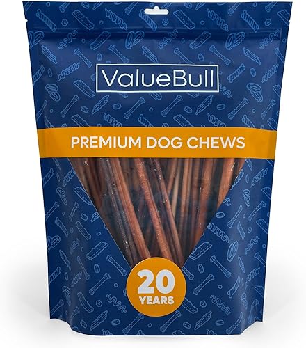 Miniatura 8 de ValueBull Bully Sticks para perros, gruesos de 12 pulgadas, 25 unidades, golosinas naturales para perros, 100% carne de res, un solo ingrediente