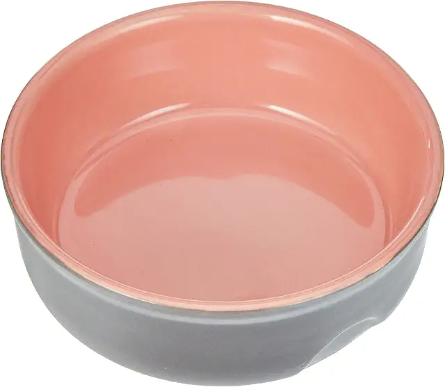 Gamelle en céramique pour chat Nobby Feed gris/saumon Ø 13 x 5 cm