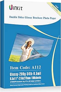 100 Fogli A4 220gsm Mani Doppio Lato Opaco / Opaco Carta Fotografica - Foto 3