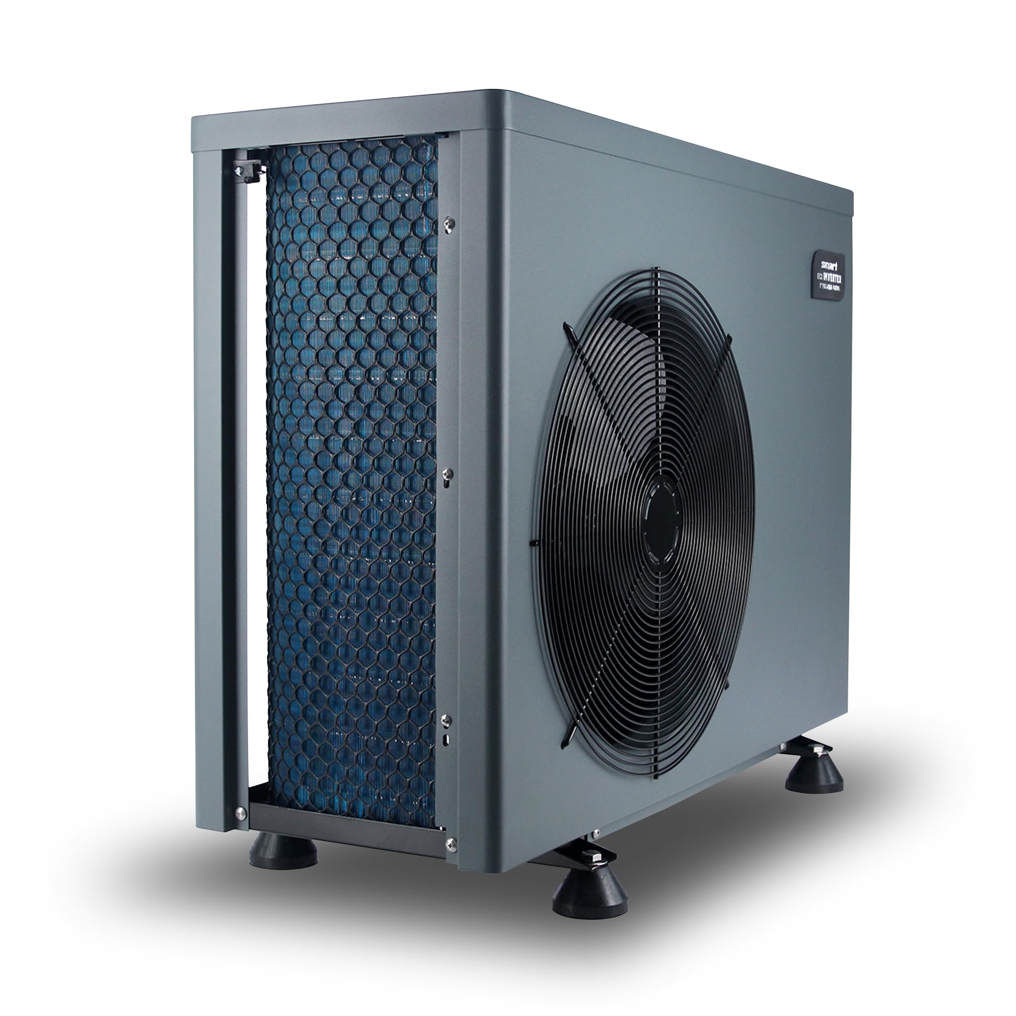 Wärmepumpe Smart Inverter ECO 9,0 kW, inkl. Bypass, bis 35 m³ Pool Heizung Schwimmbecken Wassererwärmung Titan Wärmetauscher steckerfertig