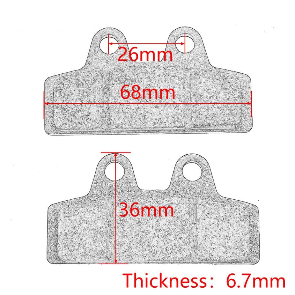 Accessoires Universal Freed Padory Metal and Brass compatibles avec Les vélos électriques et Le Style Halei