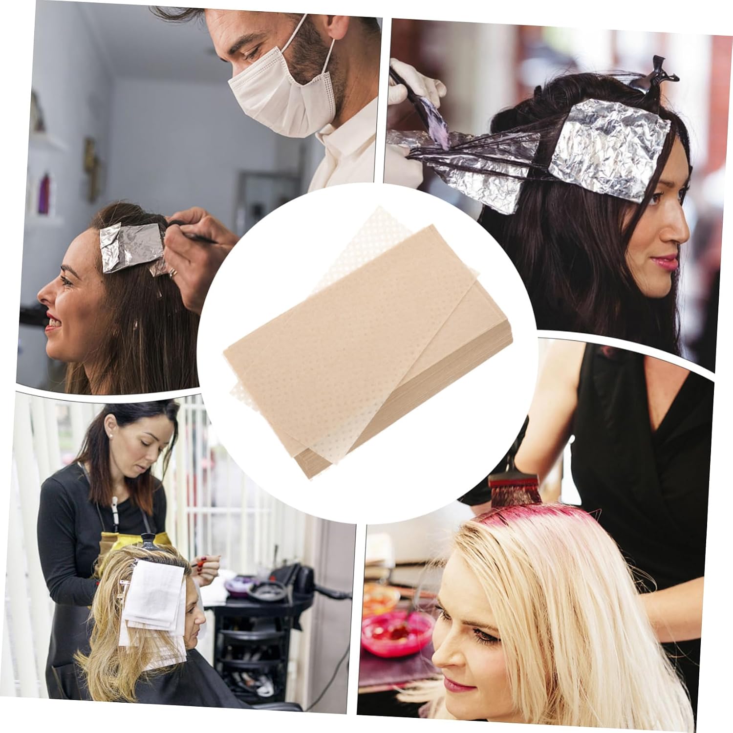 DOITOOL Portapotty 500pcs Perm Paper Hair Perming Paper Hair Salon Supplies Hair Dye Paper Hairdressing Paper Tools Hair Styling Paper Hair Tissue Ultra Thin Paper Issue Paper