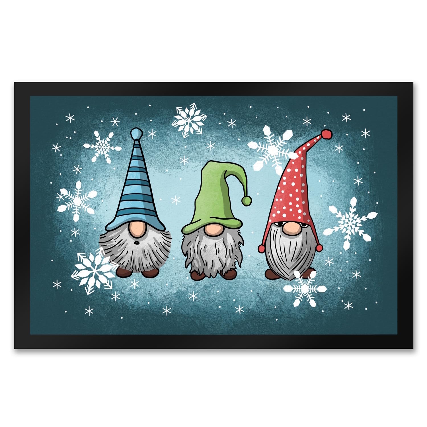 speecheese Weihnachts-Wichtel Fußmatte XXL in 50x75 cm Fußabtreter für Weihnachtszeit Advent lustige Weihnachtsdekoration Deko für Hauseingang Winter Vorfreude auf Weihnachten