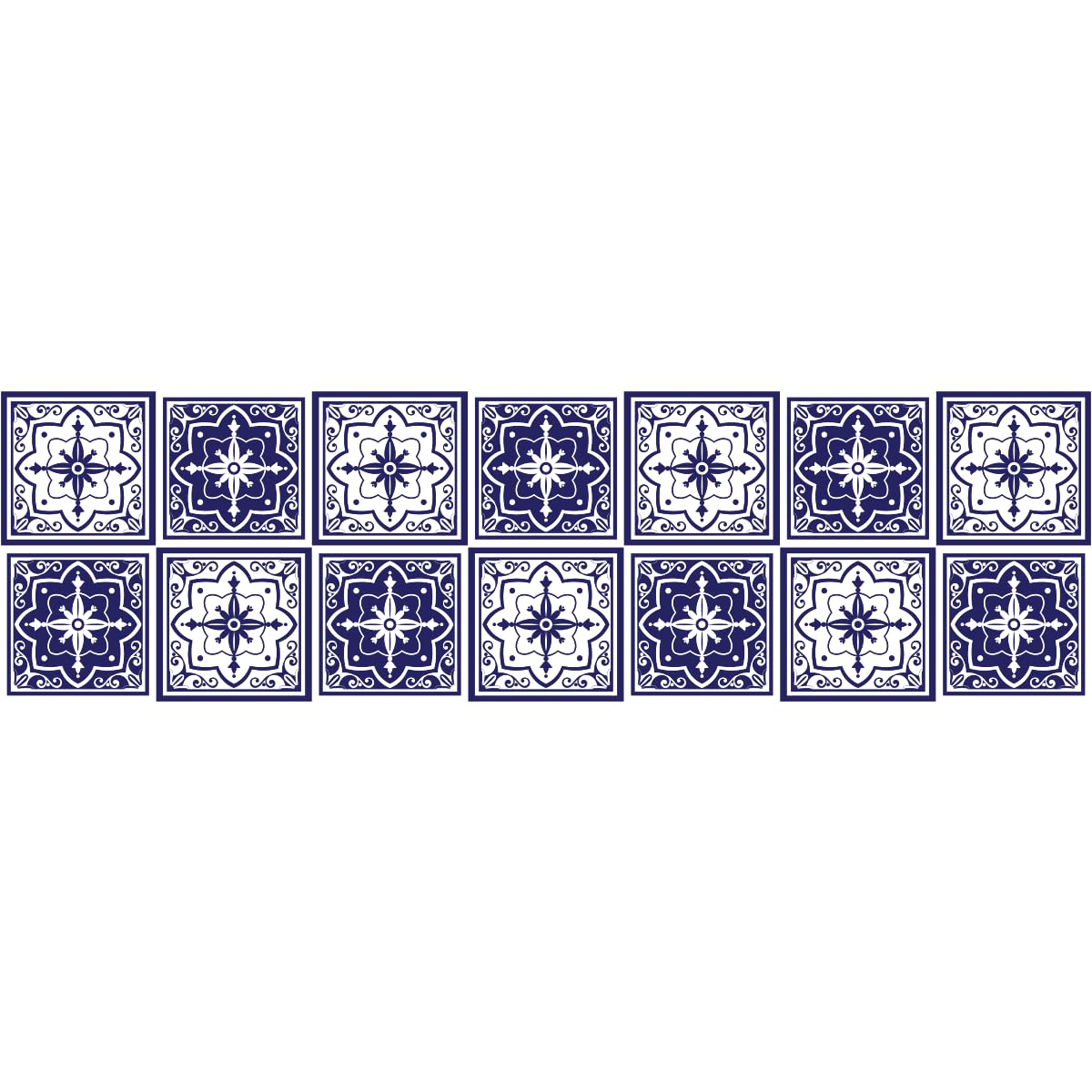 Ambiance Sticker Nazario Staircase Tile Stickers for Stairs Cement Tiles - 2 Strips of 15 x 105 cm, 2 bandes (15 x 105 cm) - Image 2