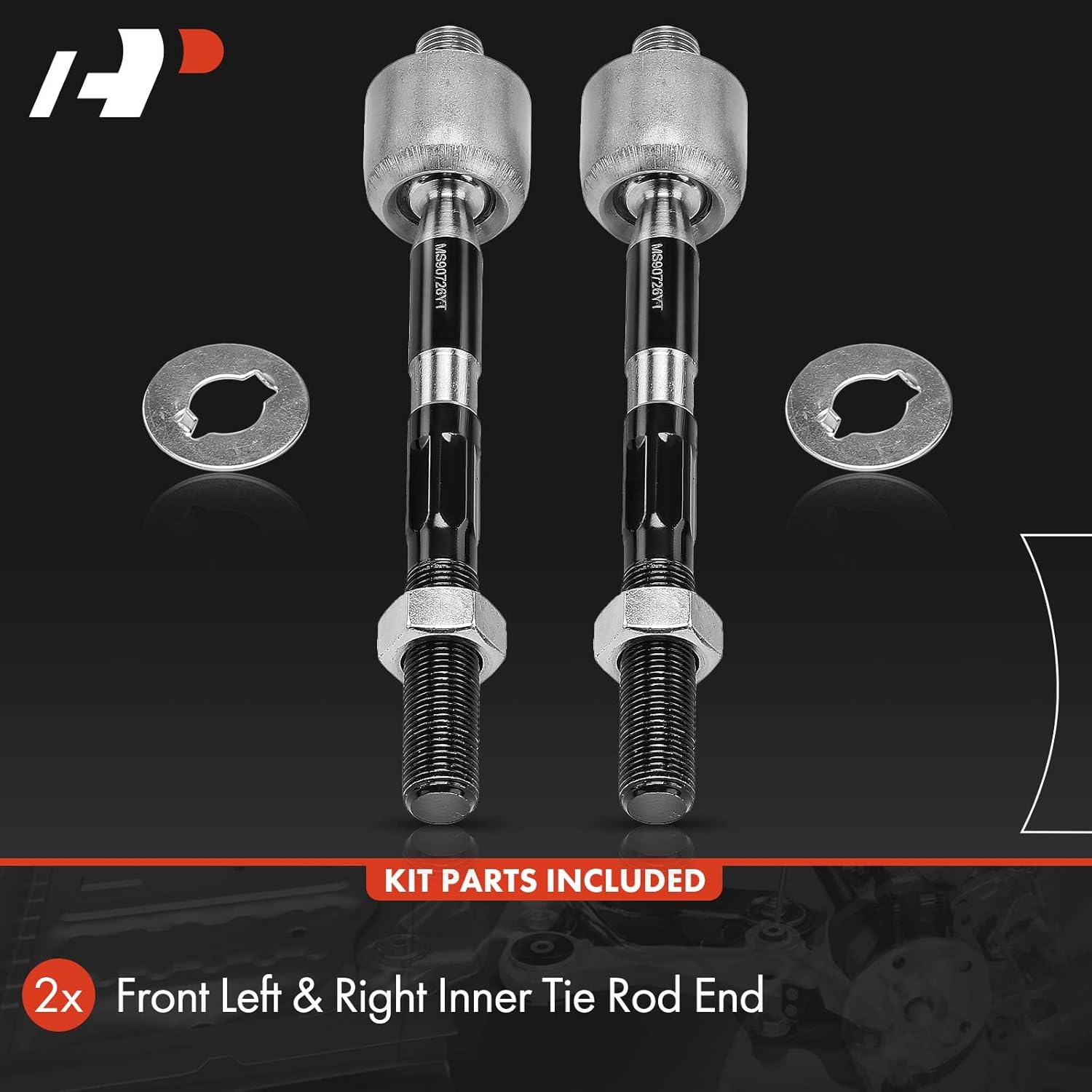A-Premium 2 x Front Inner Tie Rod Ends, Compatible with Hyundai Sonata 2011-2014, Santa Fe 2013-2018, Azera 2012-2017, Santa Fe XL 2013-2019 & Kia Optima 2011-2015, Cadenza 2014-2016