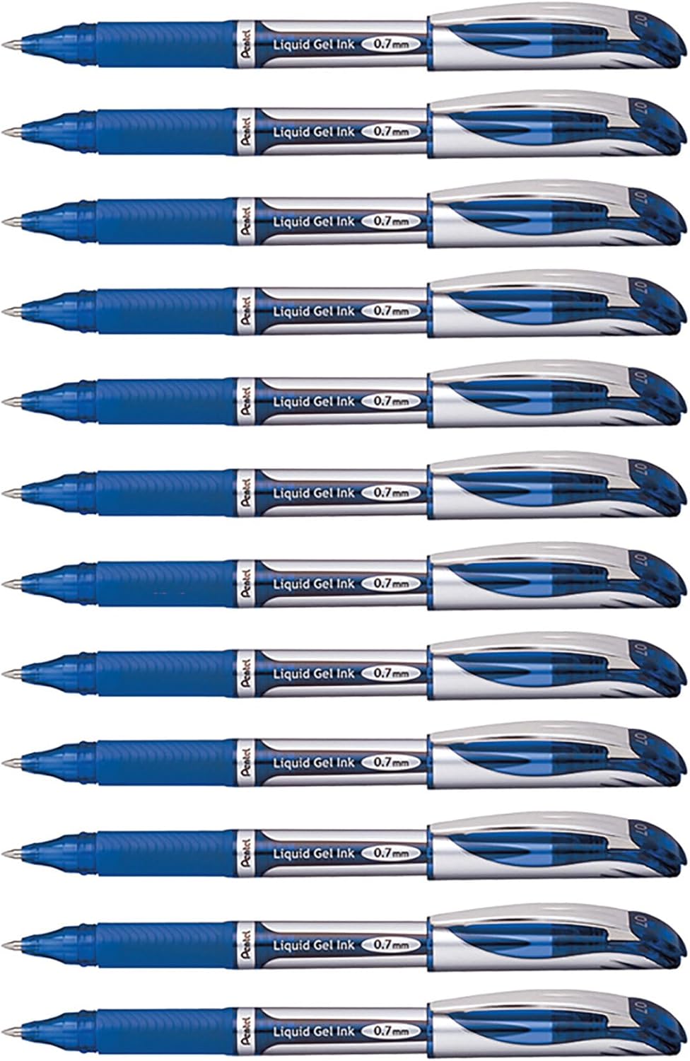 Amazon.com: Pentel EnerGel Gel Ink Pen, Medium Point, Metal Tip, Blue ...