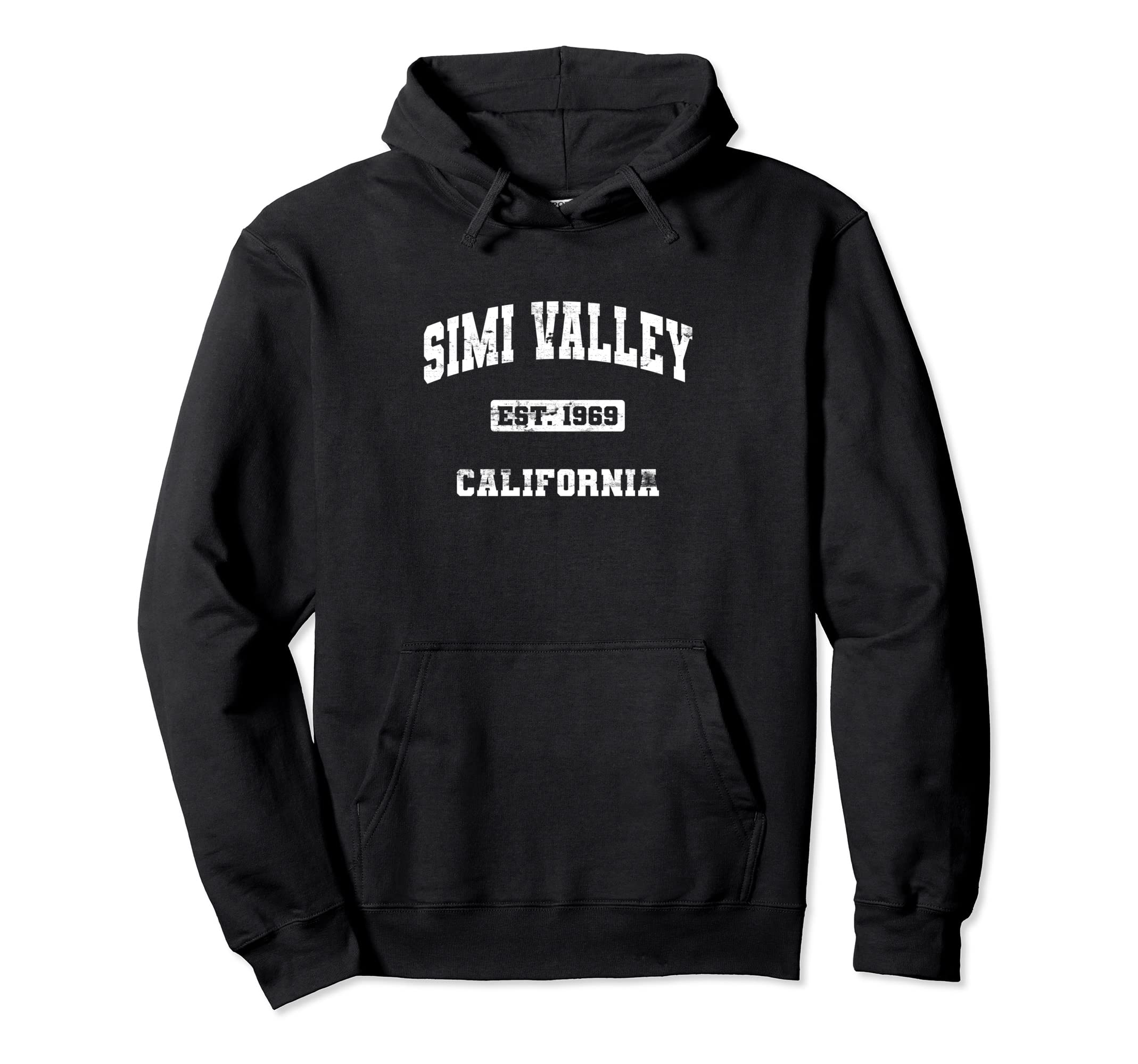 Simi Valley California CA State Vintage Athletic Style Pullover Hoodie