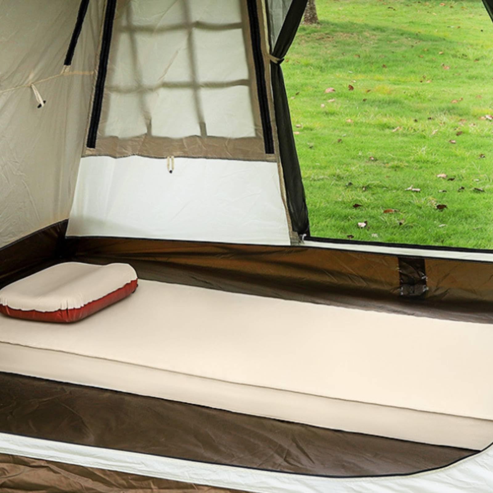 F Fityle Colchoneta Autoinflable Colchoneta Esterilla Aislante Almohadilla Dormir Confortable con Espuma y Válvula Resistente a la Humedad Portátil Adecuada para Camping Picnics Viajes