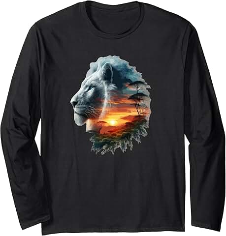 African Lion Long Tee