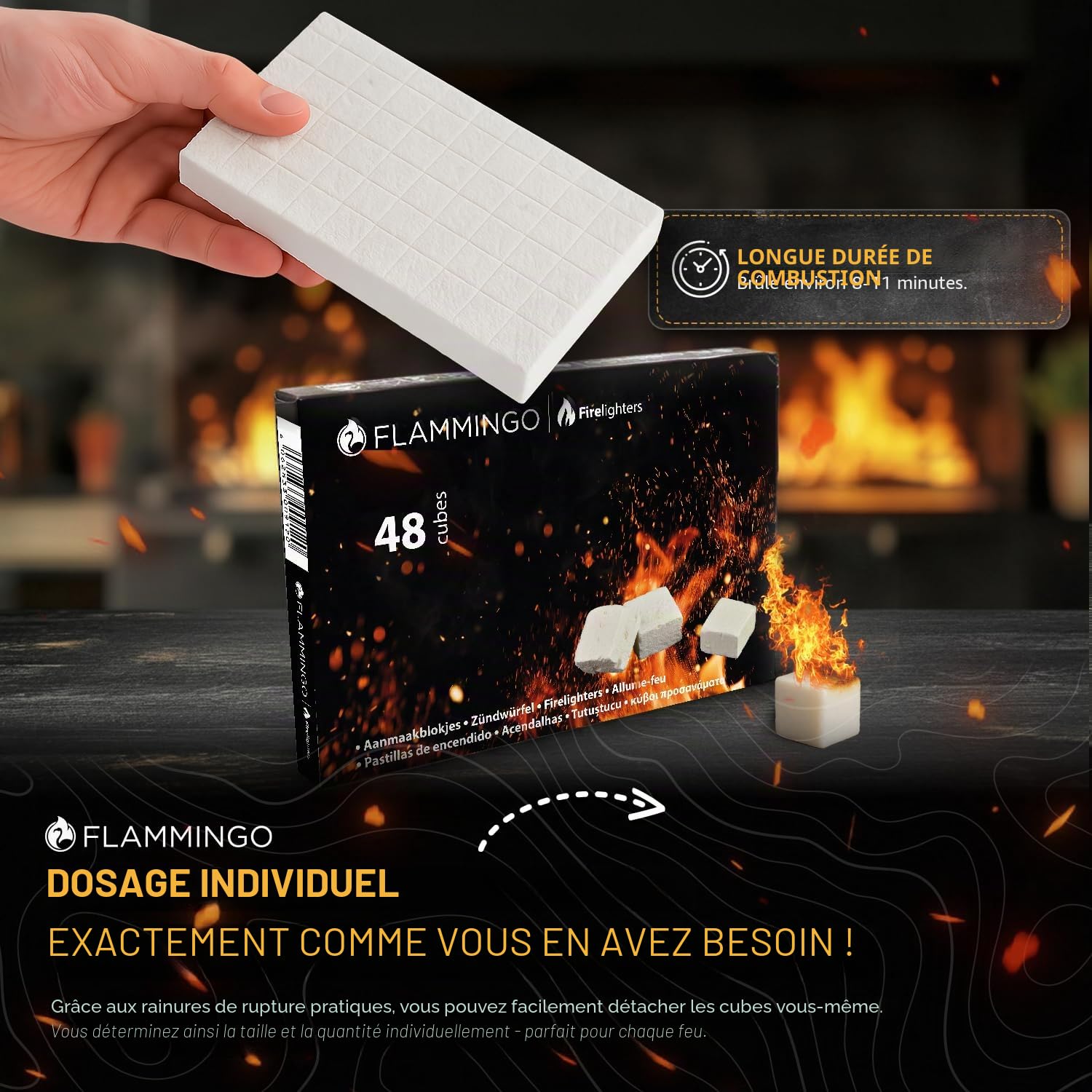Belko 1152x Anzündwürfel Allume-feu pour cheminée barbecue four