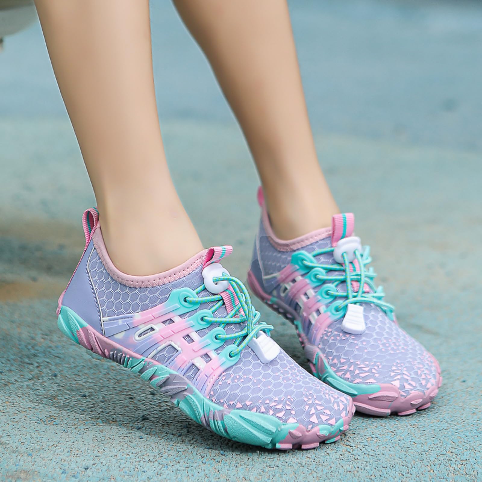 Zapatos de Agua Niños Niñas Barefoot Zapatillas de Trail Running Verano Secado Rápido Escarpines Transpirable Antideslizante Piscina Playa Calzado Descalzos