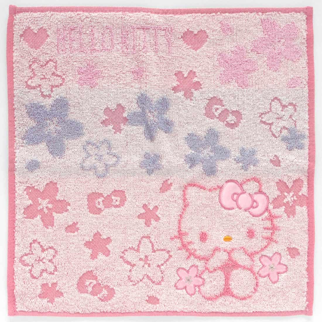 Amazon.co.jp: ハローキティ タオルハンカチ 桜 (アイボリー) 婦人
