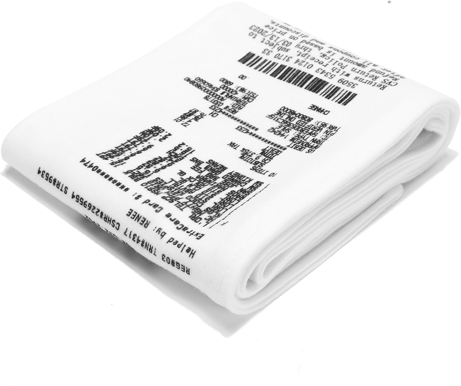 ASVP Shop CVS Receipt Scarf - Double Sided - Fleece Scarf - Made To Look Like A Real CVS Receipt - Image 3