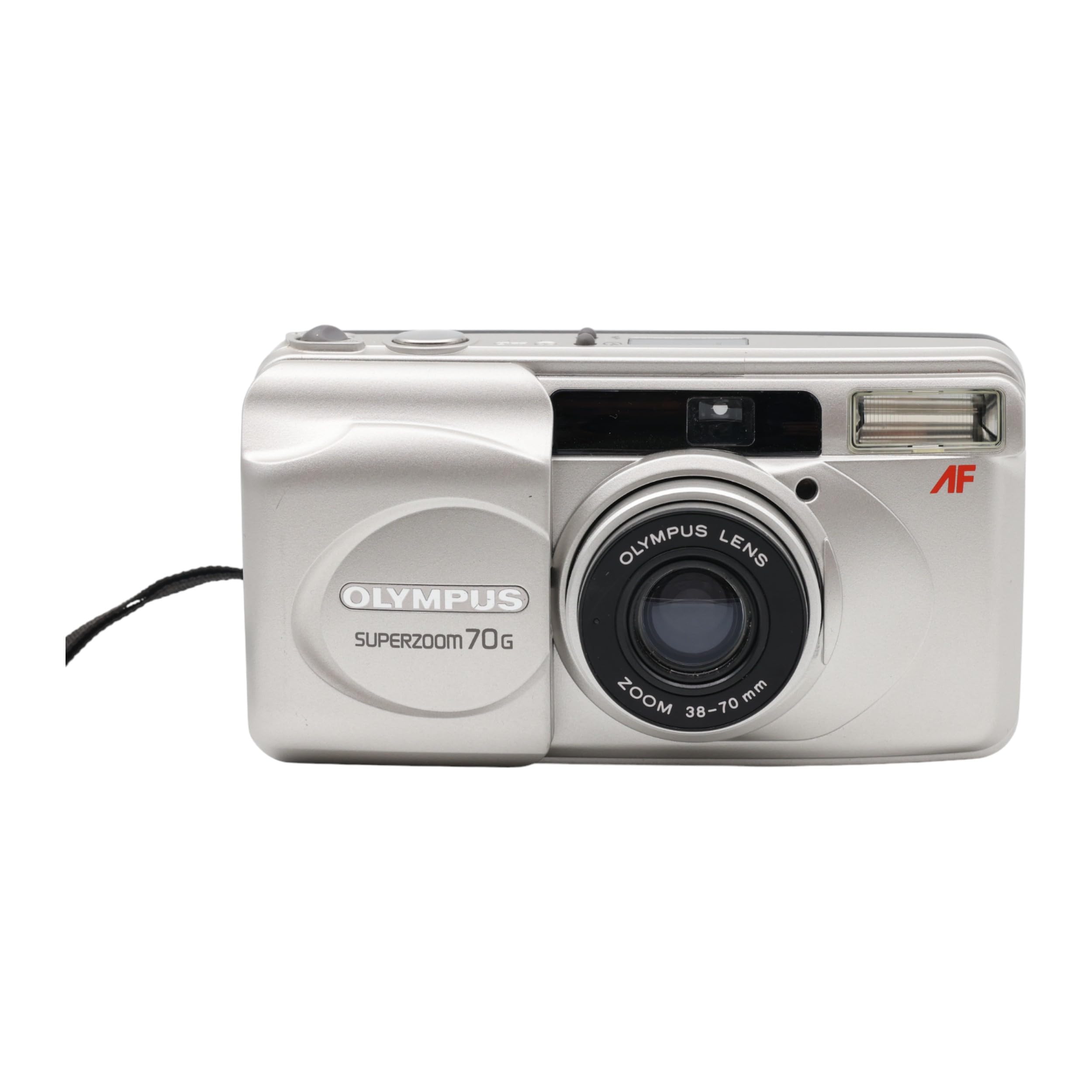 Olympus Superzoom 70 G – 35mm Point-and-Shoot Film Camera – 38–70 mm Zoom Lens, Auto Focus, Built-In Flash (Renewed)