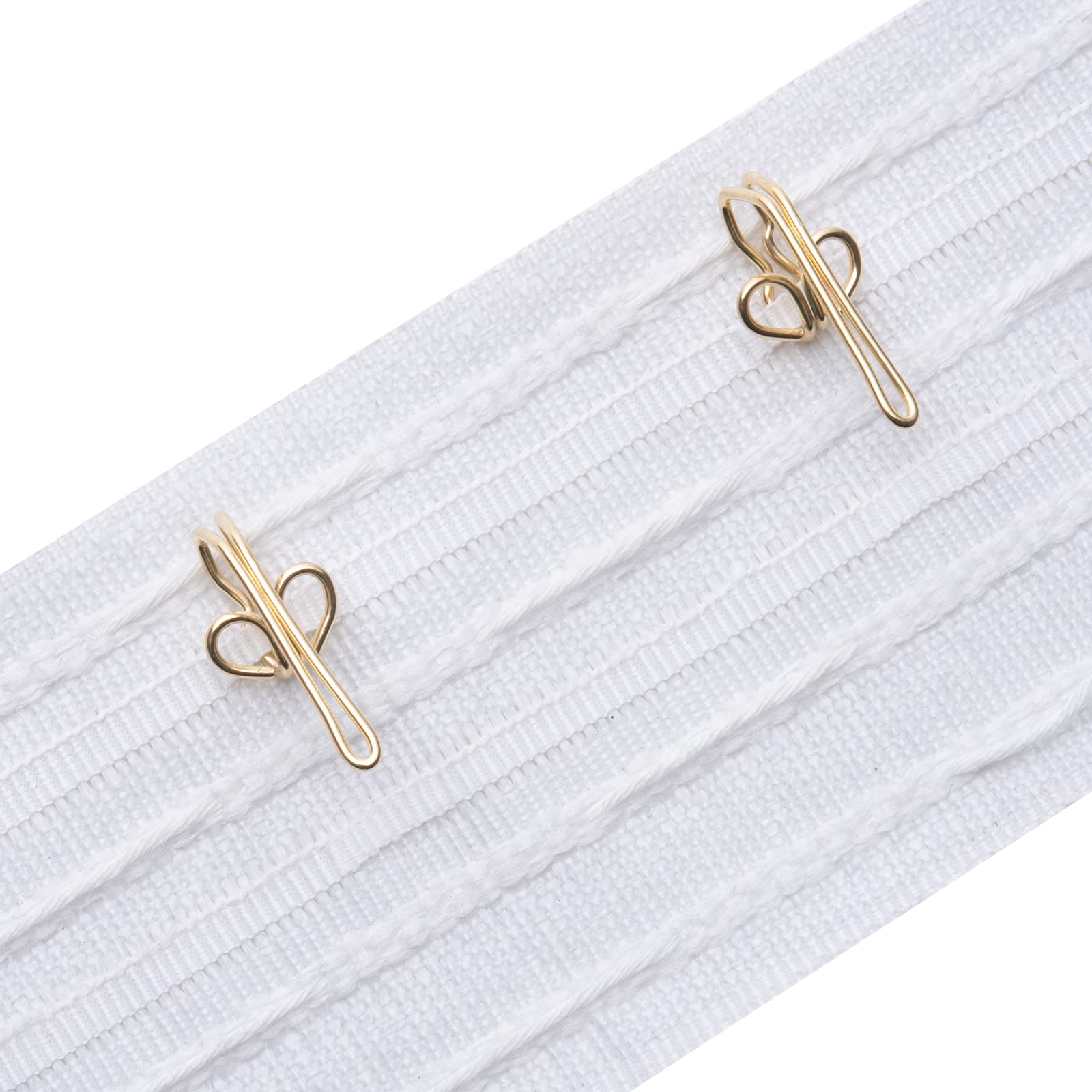 100 Pack Metalen Gordijn Header Tape Gordijn Haken, Zilver