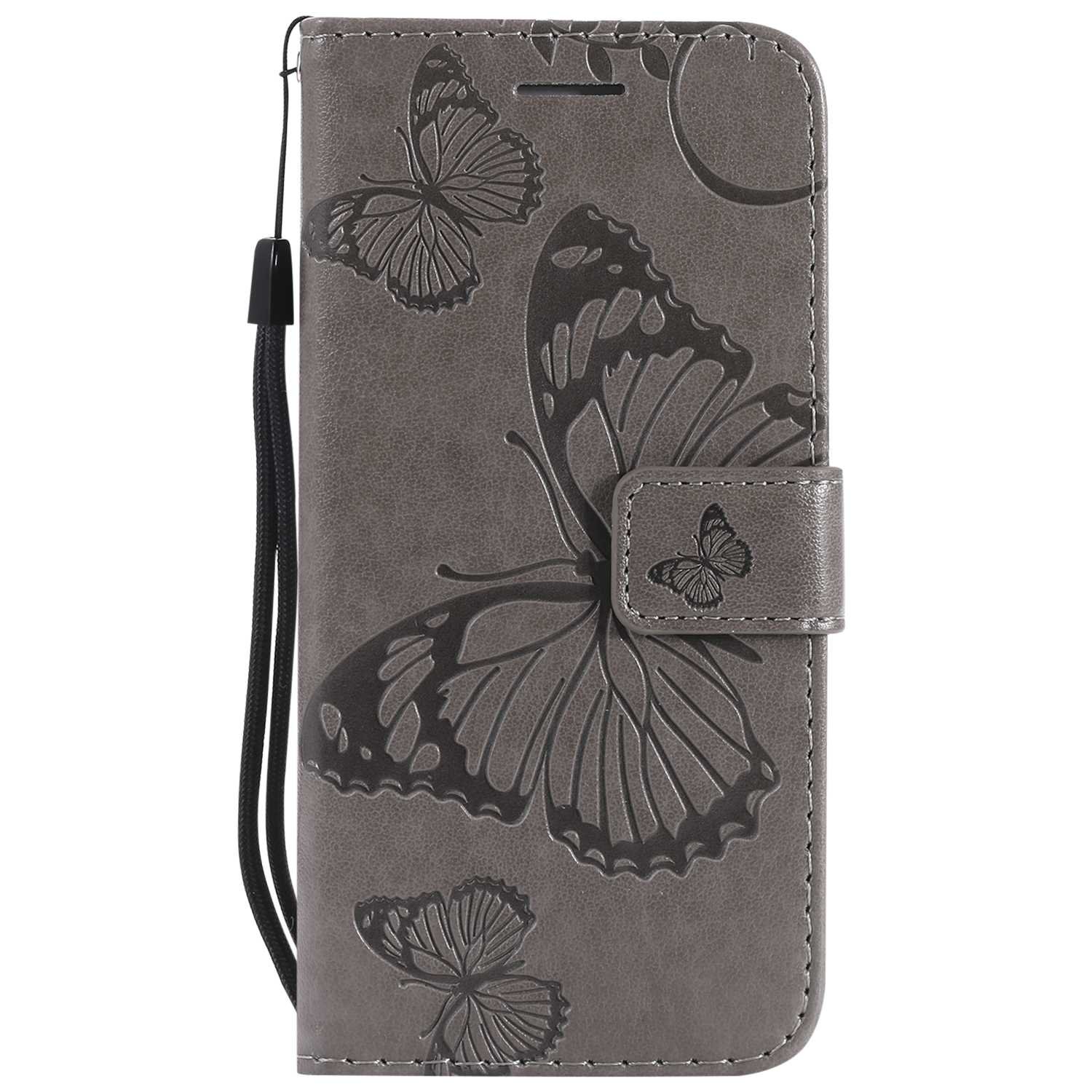 Verco iPhone 6S Cover, Custodia a Libro Pelle PU per Apple iPhone 6 Case Booklet Protettiva [magnetica integrata], Azzurro