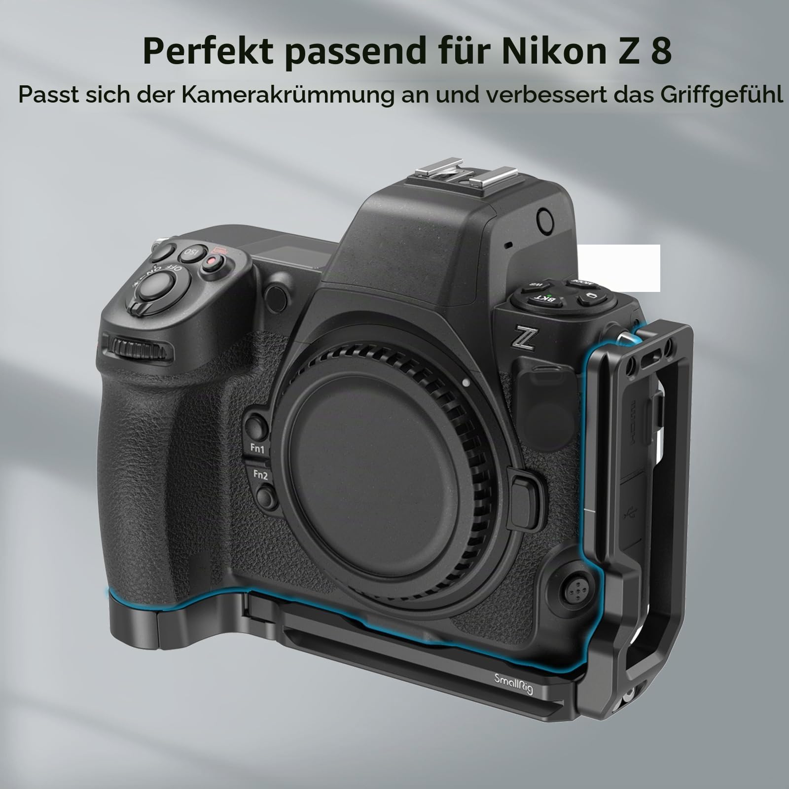 SMALLRIG Z8 L-Bracket für Nikon Z 8 Kamera, Schnellwechsel L-Platte für Arca-Typ, Schneller Wechsel Zwischen Horizontaler und Vertikaler Aufnahme, für Landschafts und Tierfotografie – 3942