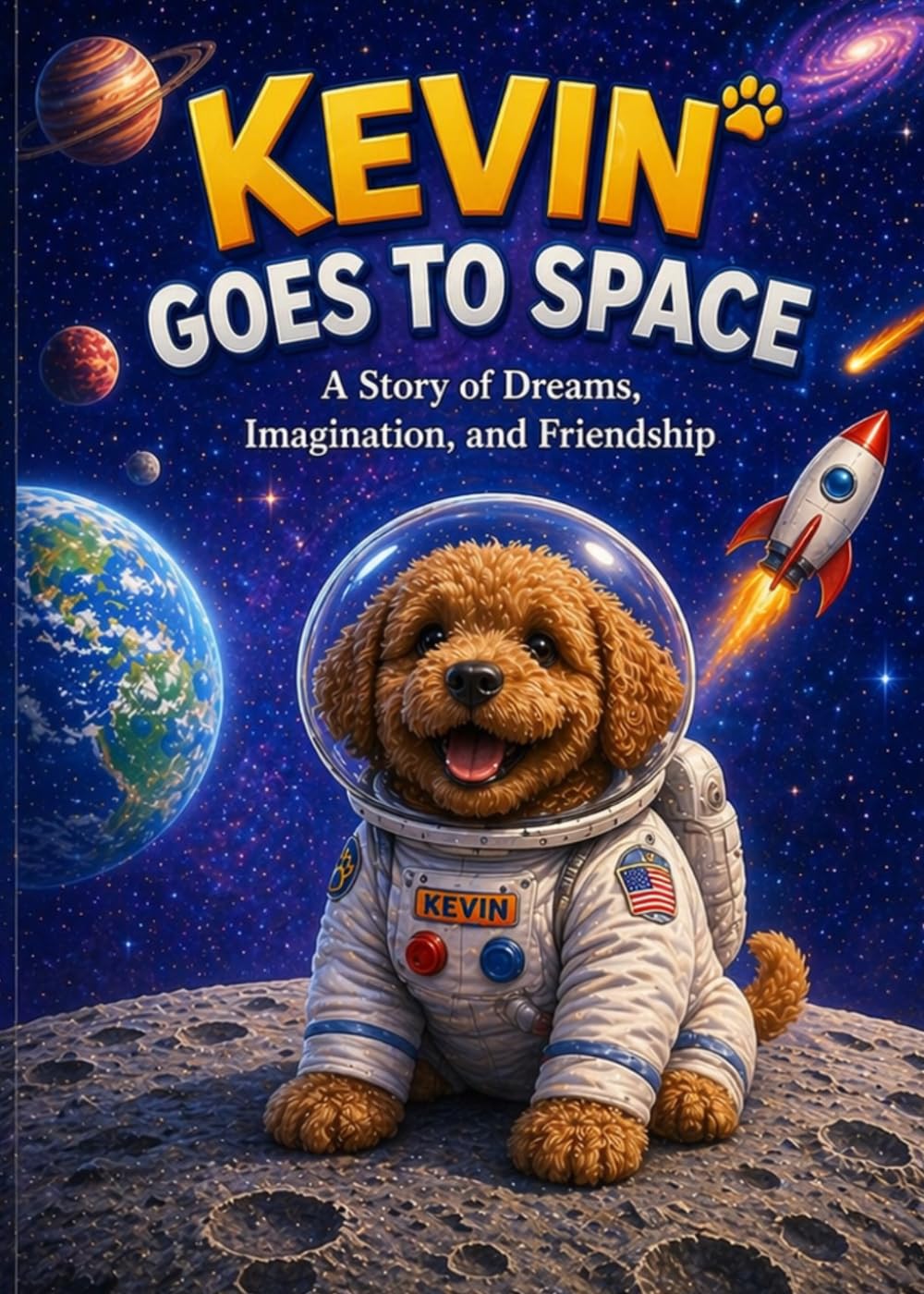 Kevin Goes to Space: A Story About Dreams, Imagination, and Friendship (Kevin's Big Adventures)