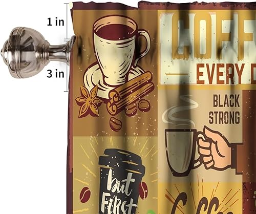 Miniatura 57 de Cenefa de cortina de chef para decoración de ventanas, panel de cortinas cortas con bolsillo para barra de cocina, gourmet en rojo burdeos, cortinas