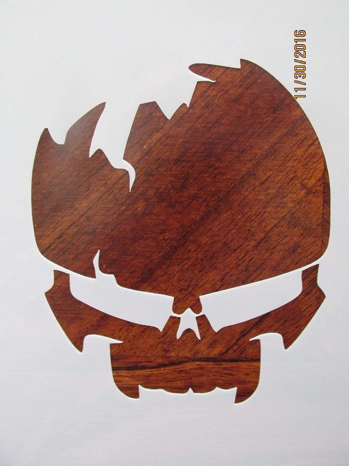 Flaming Skull Cracked Skull Logo Stencil Pack Reusable 10 mm Mylar Logo Stencils Logo Arts and Crafts Material Scrapbooking for Airbrush Painting Drawing