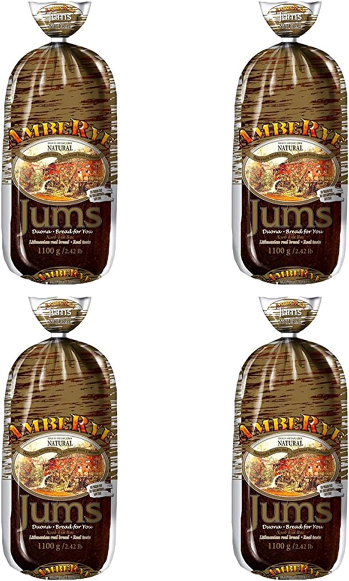 Lithuanian AmbeRye Jums Hearty Rye Bread (Long) - All Natural Whole Grain Imported Rye Bread, 38.8 oz/1100 g