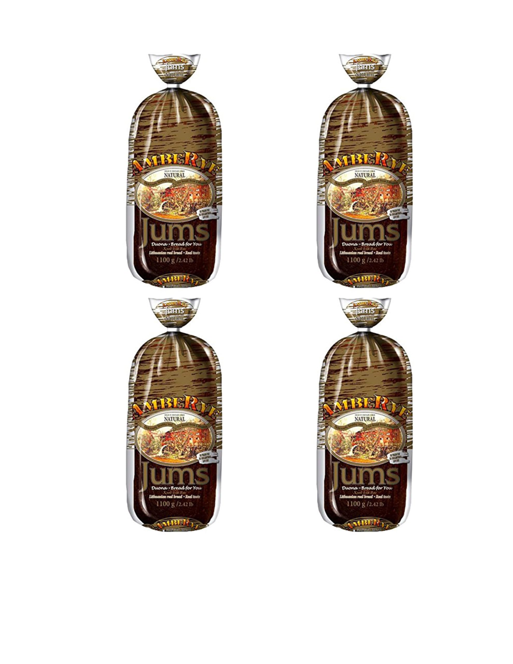 Lithuanian AmbeRye Jums Hearty Rye Bread (Long) - All Natural Whole Grain Imported Rye Bread, 38.8 oz/1100 g