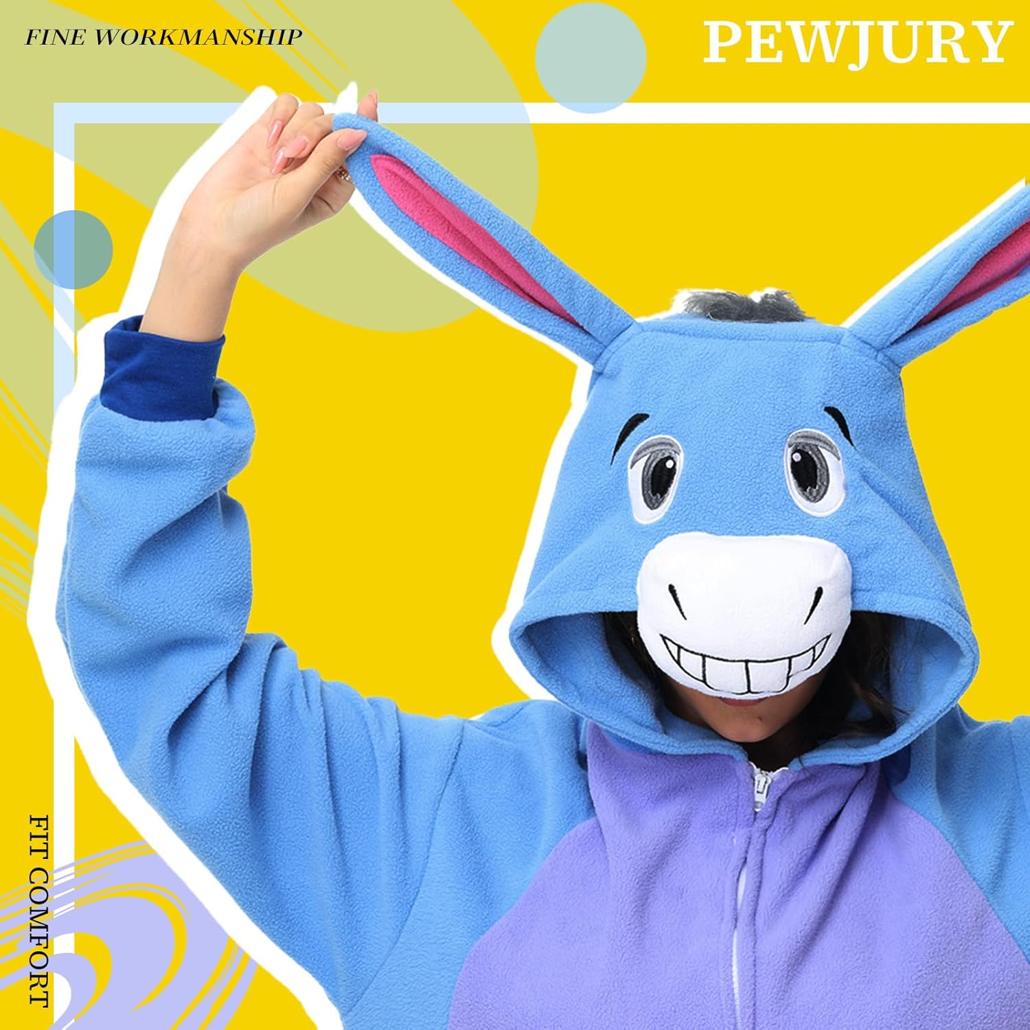 Unisex Animal Onesie Halloween Costume - One Piece Pajamas for Women Men - Image 3