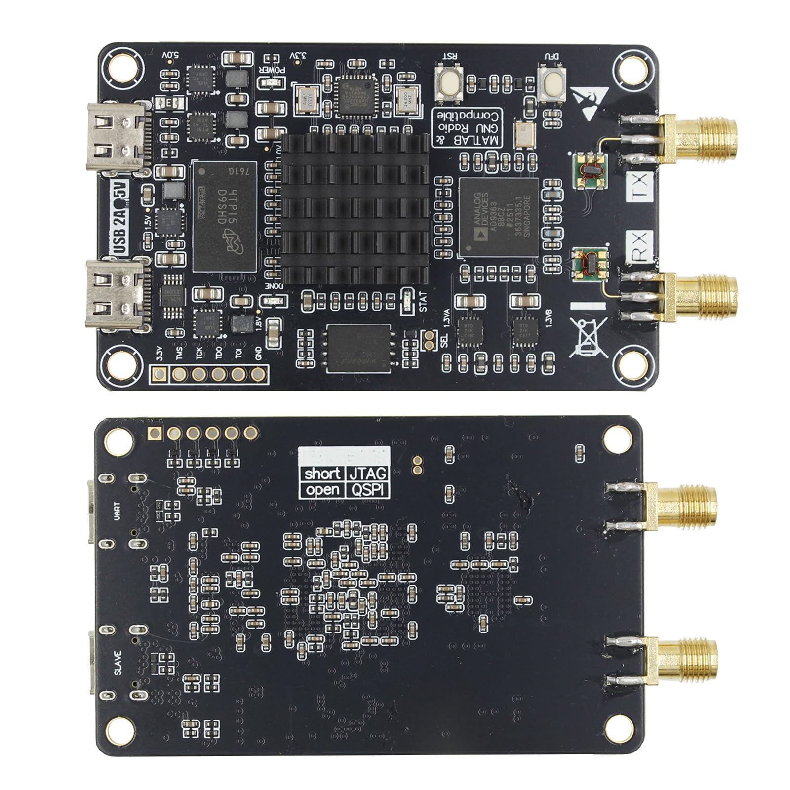 Scheda di sviluppo radio definita software 70MHz-6GHz SDR Scheda di sviluppo radio definita dal software ZYNQ7010 AD9363 per PlutoSDR Nano