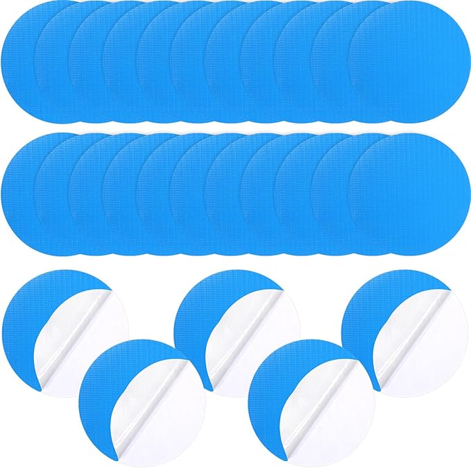 Outus 24 Pcs Self Adhesive Pool Liner Repair Patch Kit