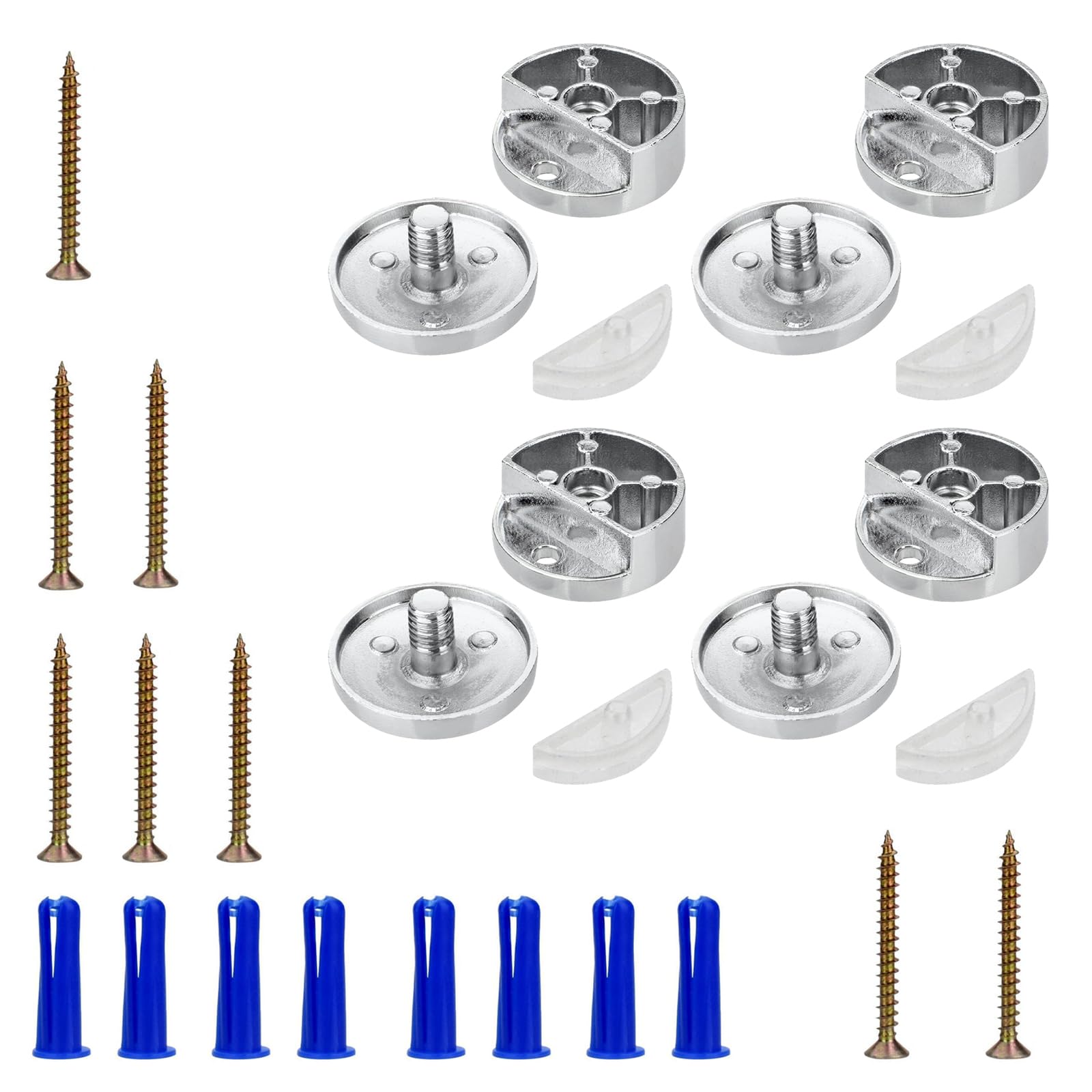 Elnwnnkc Multicolor Modern Zincs Alloy Shelf Bracket Quick Setup Advertising Plate Glass Clamp Bathroom Fixed Fitting Enduring Decorative Shelf Fasteners
