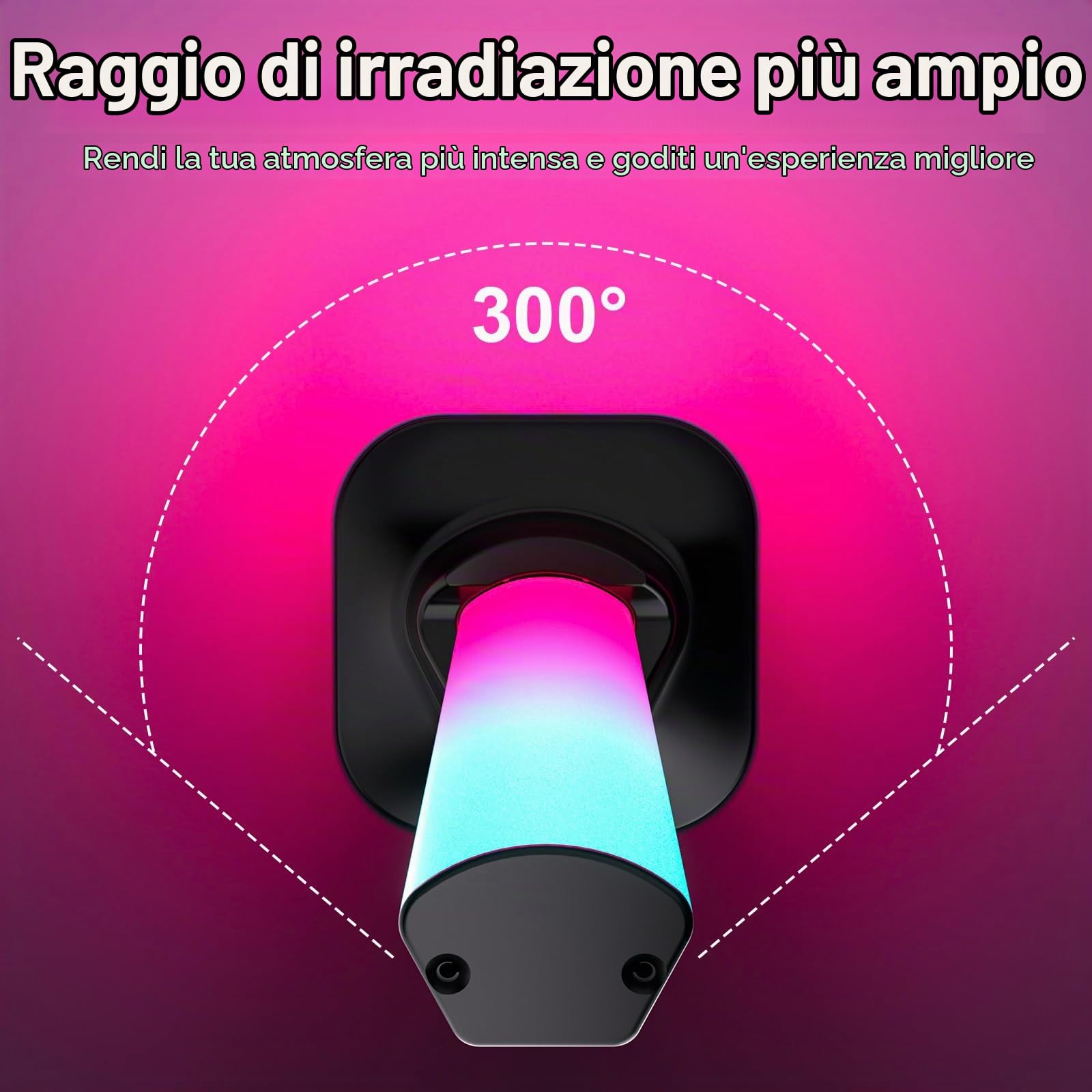 AURORIONCG Barra LED Gaming RGBIC per TV e Monitor PC — immagine 14 di 16