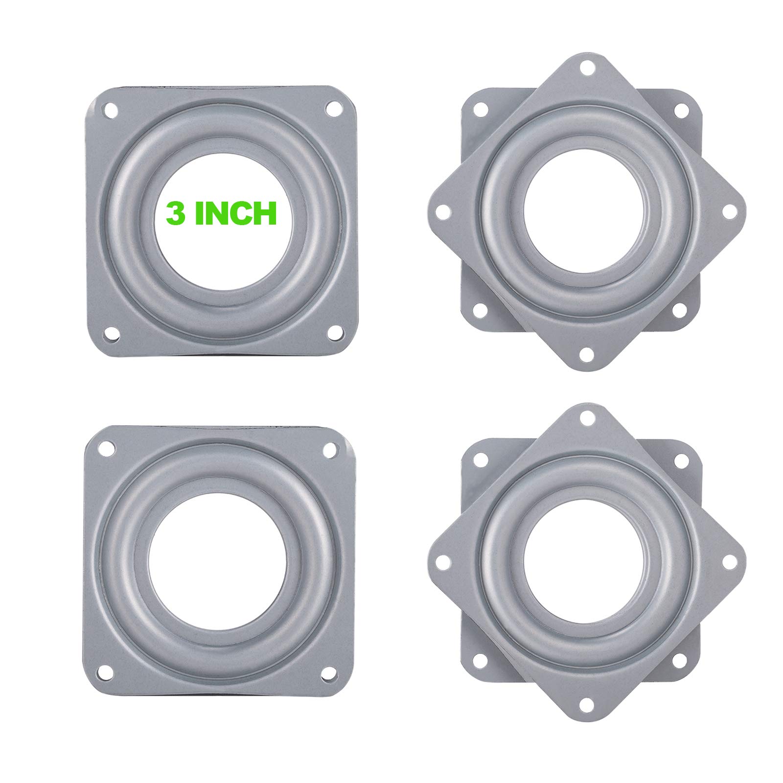 Buy 4 Pack Lazy Susan Hardware 3 Inch Square Lazy Susan Turntable