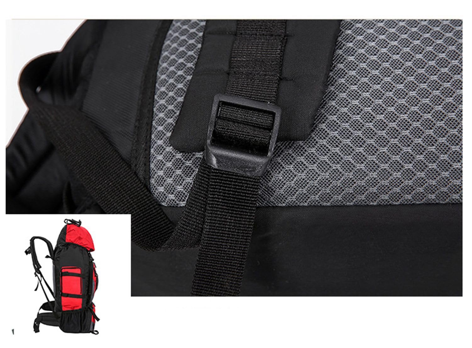Wodoszczelny plecak turystyczny, 35 l, lekki plecak turystyczny o dużej pojemności, z wieloma przegródkami, do wspinaczki, na kemping, wycieczki, plecak podróżny, duży plecak