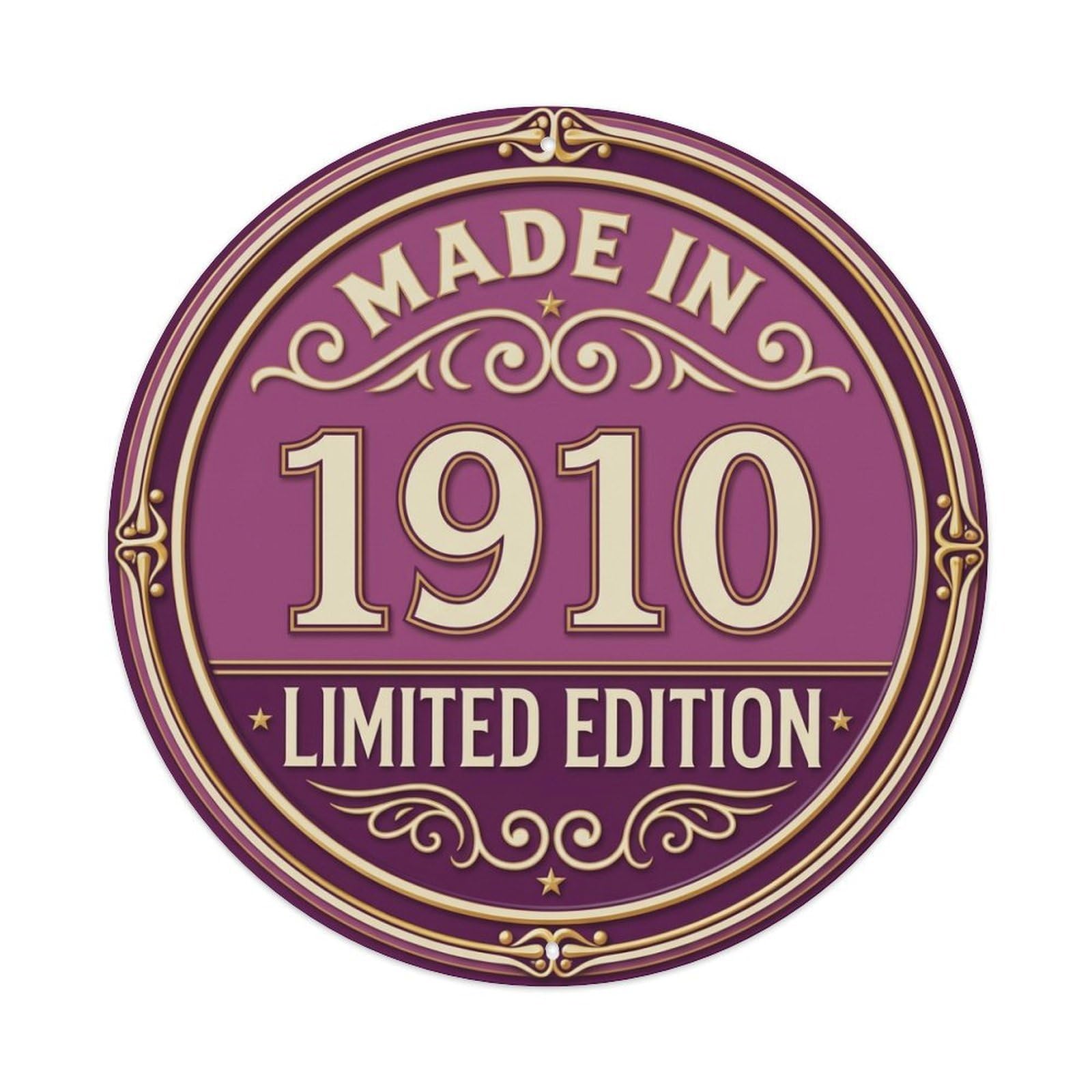 Made In 1910 Limited Edition Metal Tin Sign