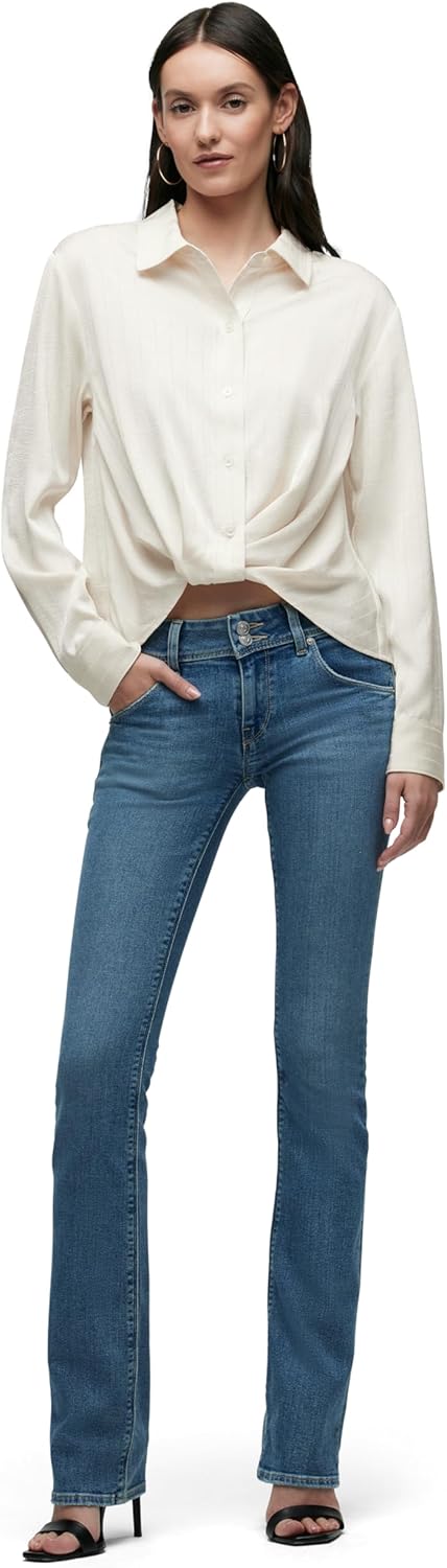 HUDSON Womens Long Sleeve Knotted Front Button Down Shirt - Image 5