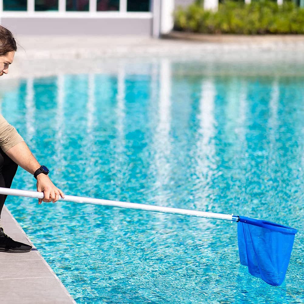 Skimmer per piscina, rete per raccogliere le foglie della piscina, rete per la pulizia e la rimozione dei detriti