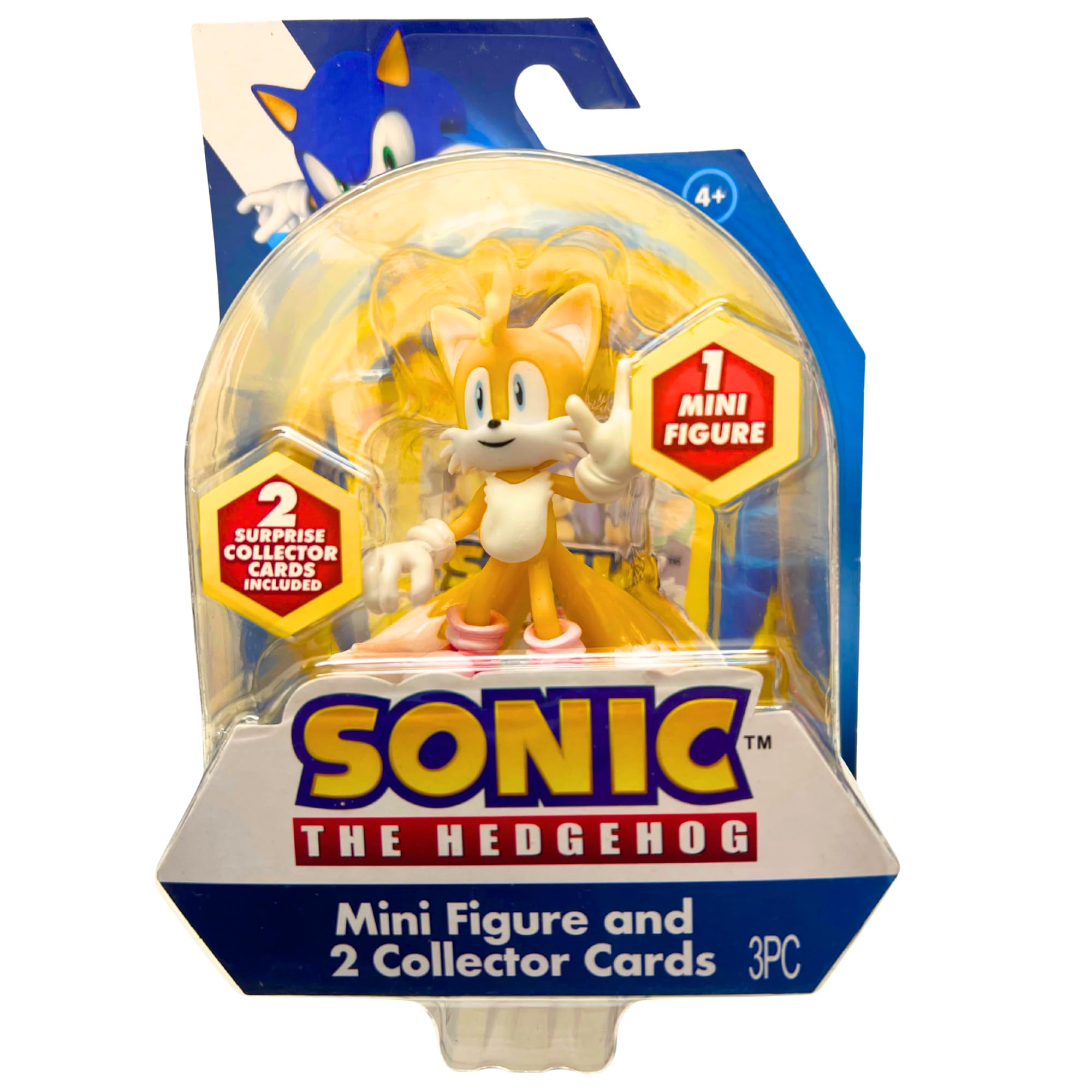 Sonic The Hedgehog Bewegliche Actionfiguren, 7,6 cm, 8 cm, komplettes Set mit allen 6 Stück – Sonic, Amy Rose, Shadow, Tails, Knuckles & Doctor Edgeman