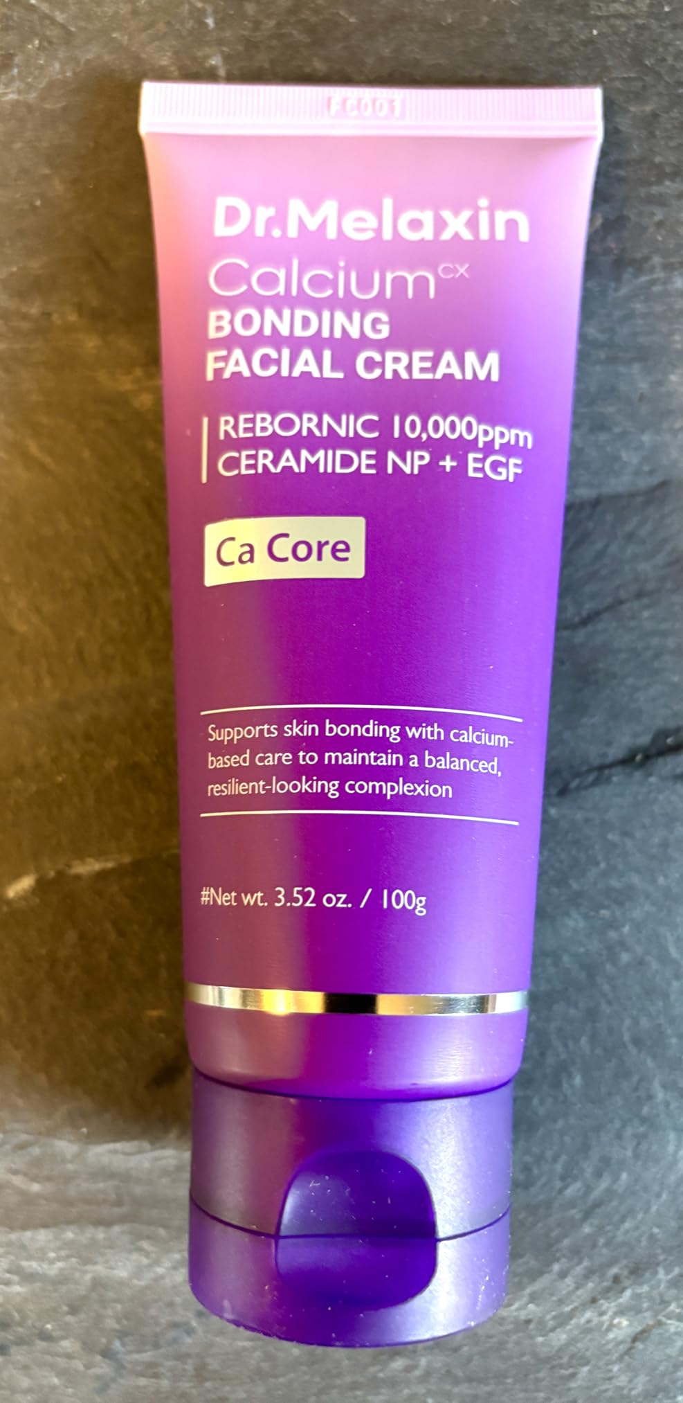 Dr.Melaxin Calcium Bonding Facial Cream with REBORNIC 10,000ppm & EGF, Anti-Aging Face Moisturizer for Skin Density, Ceramide & Hyaluronic Acid for Elasticity, 3.38 fl.oz