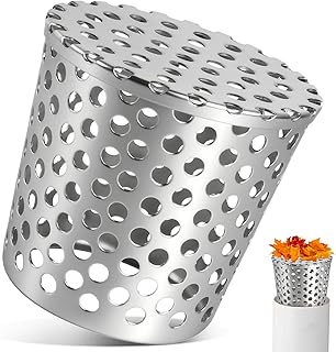 Dachrinnen Laubschutz fallrohr Regenrinnen Laubschutz Fallrohrfilter Laubfangkorb Fallrohrschutz 63-75mm Anti-Blockier Edelstahl Dachrinnenschutz für Dachrohre Abflüsse Und Fallrohre