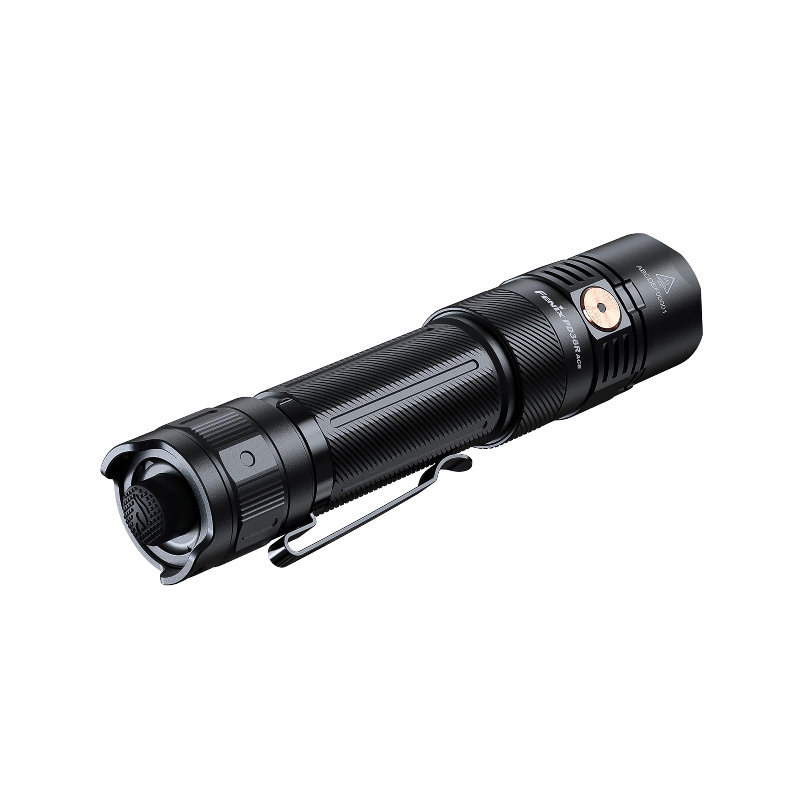 Fenix PD36R ACE - Linterna de seguridad compacta recargable | 3000 lúmenes | 415 m | 63 horas + máximo | Función de ajuste - Perfiles seleccionables, cubierta de puerto USB giratoria | IP68